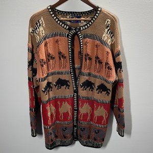 20 ANS women's safari cardigan -missing buttons-